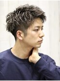 カラーワックスツイストスパイラルパーマショート理容室