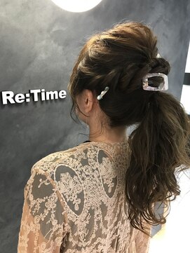 ヘア ストア リタイム(hair store Re-Time) 華やかポニーテール