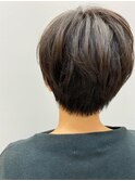 大人かわいい☆小顔リップライン丸みショート