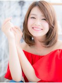 アシンメトリーマロンベージュ小顔くびれボブh上尾20代30代40代!