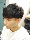 マッシュツーブロックカット