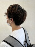 刈り上げ×パーマ