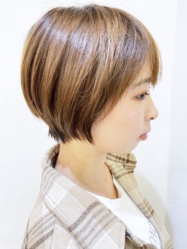 モリオ フロム ロンドン 成増店 【morio成増/児玉】丸みショート　ライトベージュ