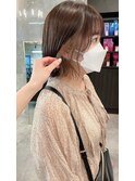 外ハネレイヤーボブ×イヤリングカラー×似合わせカット[横浜駅]