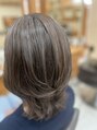 フルール たまプラーザ(Fleur) 白髪と一緒にハイライトで明るくぼかす♪
