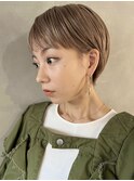 【PARK】ハイトーンベージュ×コンパクトショート