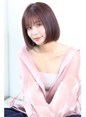 あご下ライン美髪ストレートボブ