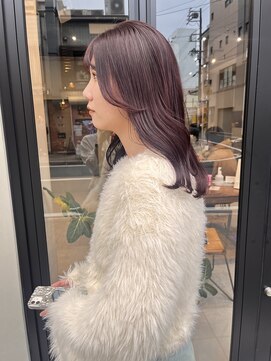 ヘアー アイス ルーチェ(HAIR ICI LUCE) ブリーチなしラベンダーカラーピンクパープル/中西