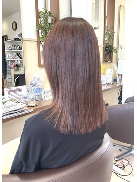 コアフィールフィス(COIFFURE fils) 【見附 今町】セミロング M3Dカラー ナチュラル