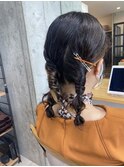 ツインテール　ヘアセット