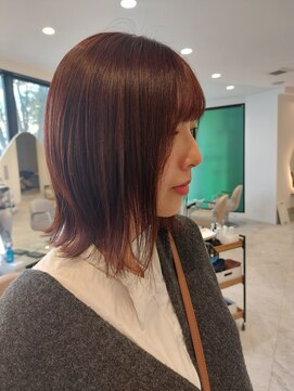 カムバイネオリーブ 溝の口店(Cam by neolive) ☆くびれボブ・オレンジベージュ☆小顔