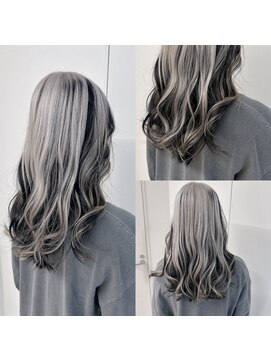 サイ アオヤマ(sai AOYAMA) インナーカラー/イヤリングカラー/韓国風ヘア/グレージュ