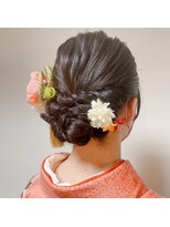 ランプ ヘアルーム(Lamp Hair Room)&nbsp;艶髪　ねじりダウンスタイル