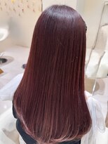 トワ 仙台店(toi)&nbsp;【ブリーチなしダブルカラー】ワインレッドカラー【菊池ムサシ】