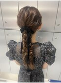 【新宿駅/新宿三丁目/ヘアセット/編みおろし】