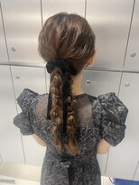 【新宿駅/新宿三丁目/ヘアセット/編みおろし】