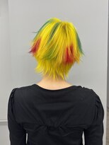 レコ 渋谷(LECO) ネオンイエローランダムデザインカラー