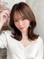 ラルユー 金山(LallYou)&nbsp;30代大人かわいい外ハネセミロング × アッシュブラウン