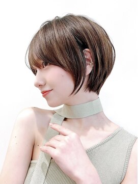 セイドット オモテサンドウ(Say. omotesando) Say.ショートボブ丸みショートレイヤーショートオリーブグレー