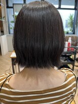 ゴエン(goen) 切りっぱなしボブ/暗めパープルグレージュ