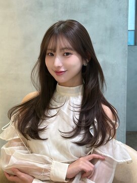 ロンド フィーユ(Lond fille) ナチュラル韓国ロングレイヤースタイル