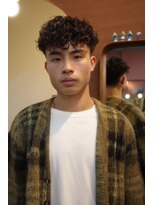 エディ(Edy)&nbsp;メンズスペインカールメンズパーマ刈り上げ外国人風眉毛カット