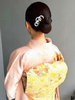ナカオコアフュール(NAKAO COIFFURE)&nbsp;シニヨンアレンジ 成人式 パーティーアレンジ ロングヘア 20代