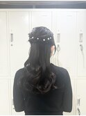ハーフアップ/卒業式アレンジ