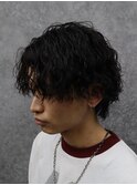 ニュアンスウルフ/波巻きツイストスパイラル/シャドウパーマ