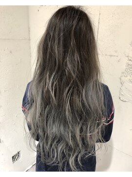 エイト 福岡天神店(EIGHT fukuoka) 【EIGHT福岡】nabe_コントラストバレイヤージュ上級シルバー