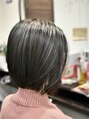 ヘアーアンドスパ エンジェイ(HAIR&SPA enj) ボブスタイル。透け感のあるカラーも得意です!