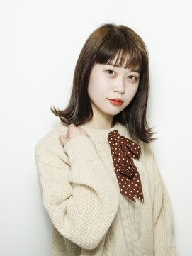 スイート ヘアデザイン(Suite HAIR DESIGN) 外ハネボブ ベージュカラー 簡単スタイリング