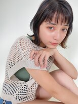 ルービック 高槻(Rubik's)&nbsp;フェザーバング/インナーカラー/大人かわいいウルフ外ハネボブ