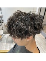 クレスト 近江八幡店(CREST) ツイストスパイラルパーマメッシュ前下がりマッシュツーブロック
