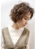大人可愛い20代30代40代前下がりひし形小顔エアリーボブ/綾瀬