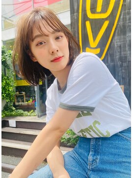 エース (ACE) ACE 横浜 シースルーバング×ゆるふわボブ