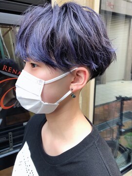 テイクケアオアレナータ(TAKE CARE OR RENATA) RENATA  大人可愛い20代30代40代パープルツーブロックショート