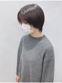 【松戸 岩口】黒髪シースルーマッシュショート