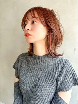 エイミー(Aimee) オレンジブラウン×レイヤーカット