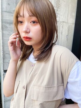 ヌークバイラヴェスト 四日市(neuk by lovest) オシャレ女子/ミディアムウルフ/シースルーバング/四日市/neuk