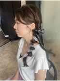 サイドポニーアレンジ