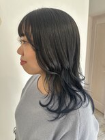 コキリ(kokiri)&nbsp;【ayari】グラデーションブリーチ　グレー×ブルー