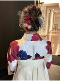 袴 + chignon @Nene