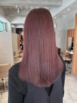ガリカ 大名(Gallica) 【森千晶】大人モード系ダークチェリーレッド/艶髪ストレート