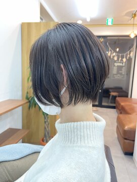 ランプ(Lamp) 白髪染め/髪質改善/中野/ボブショート ビフォアー＆アフター