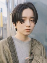 ガーデンヨコハマ(GARDEN YOKOHAMA)&nbsp;似合わせカット ダークアッシュ ショートボブ ハンサムショート