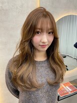 ルノン(LUNON)&nbsp;サンドベージュ/ベージュカラー/レイヤーカット/韓国巻き