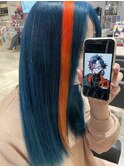 にじさんじ 魁星 ケアブリーチ ネイビー モスグリーン オレンジ