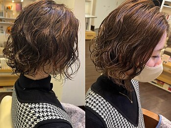 ベルナ(BELUNA)の写真/パーマがかかりにくい方でも◎髪質に合わせた薬剤を使用し、ダメージレスで持ちの良いパーマが叶う♪