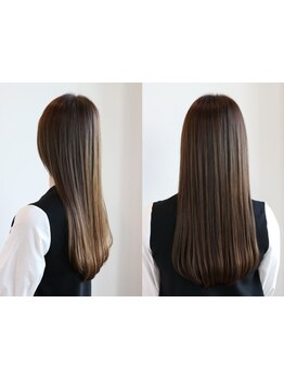 通う度に美髪になれる駅チカサロン♪【カット+髪質改善ストレート+オージュアトリートメント】がおすすめ！